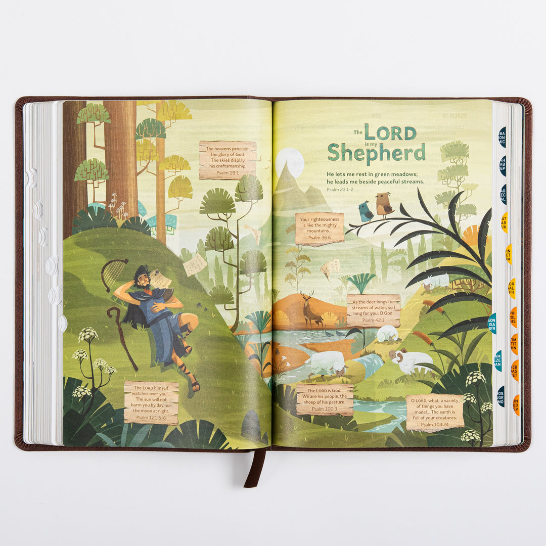 The Discovery Bible Faux Leather Brown