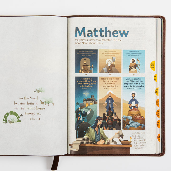 The Discovery Bible Faux Leather Brown