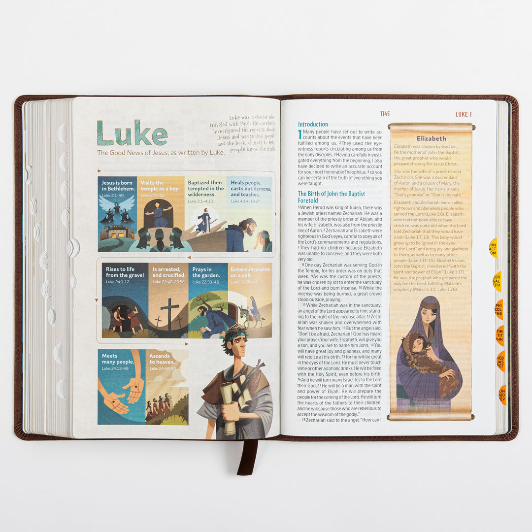 The Discovery Bible Faux Leather Brown