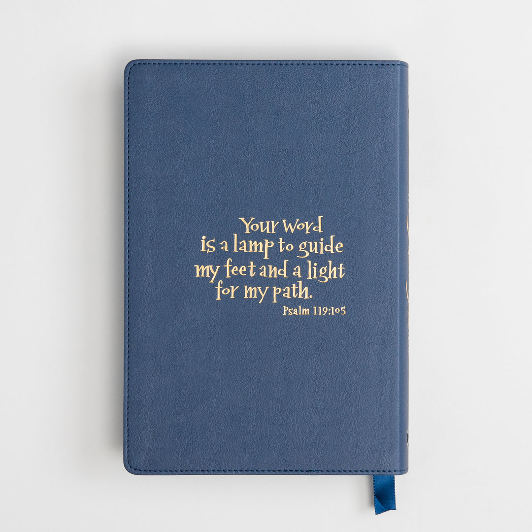 The Discovery Bible Faux Leather Navy