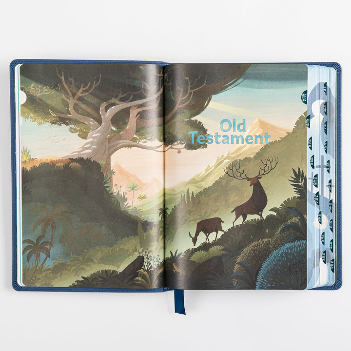 The Discovery Bible Faux Leather Navy