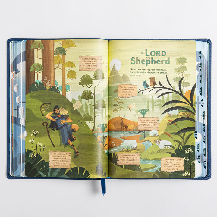 The Discovery Bible Faux Leather Navy