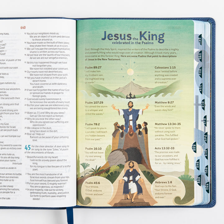 The Discovery Bible Faux Leather Navy