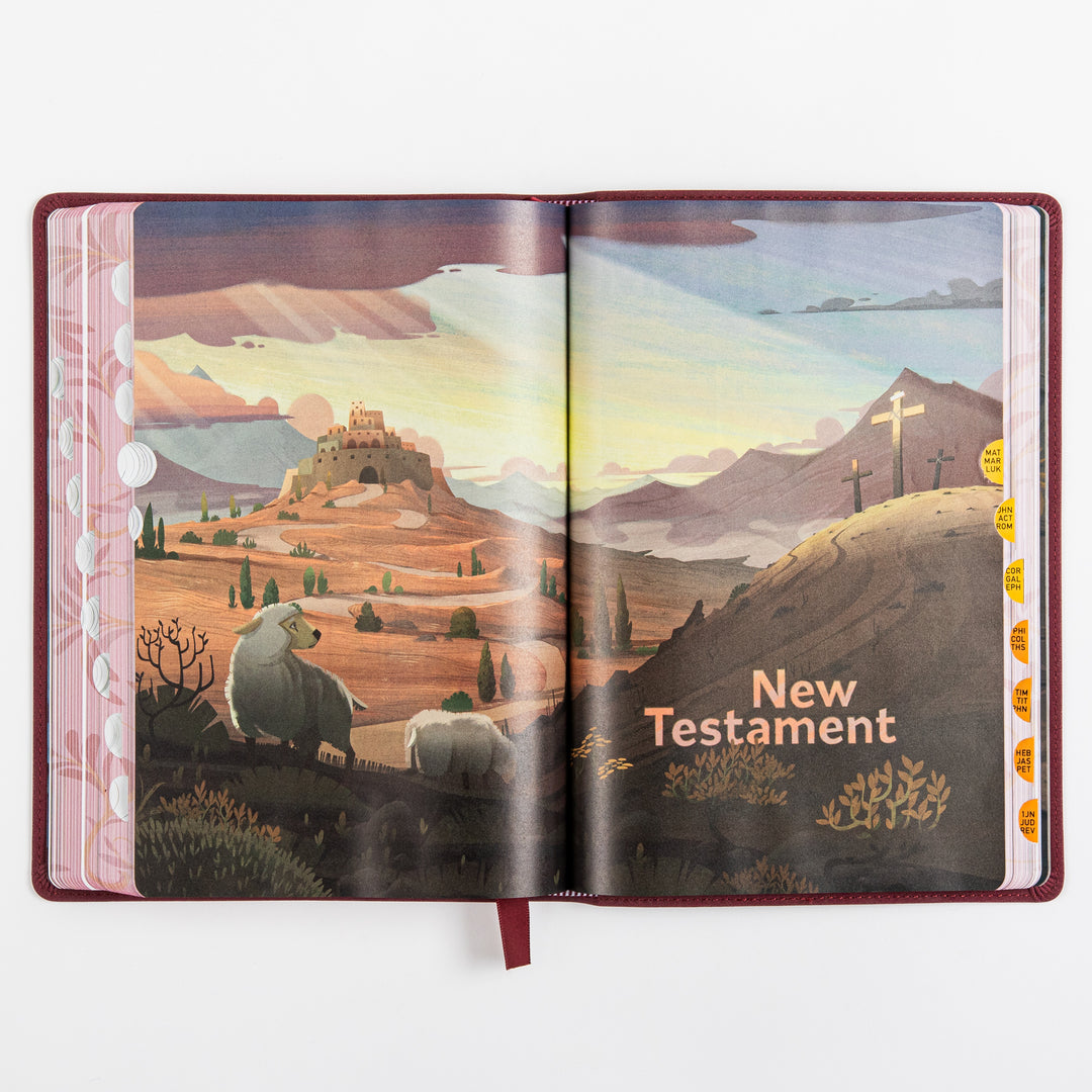 The Discovery Bible Faux Leather Purple
