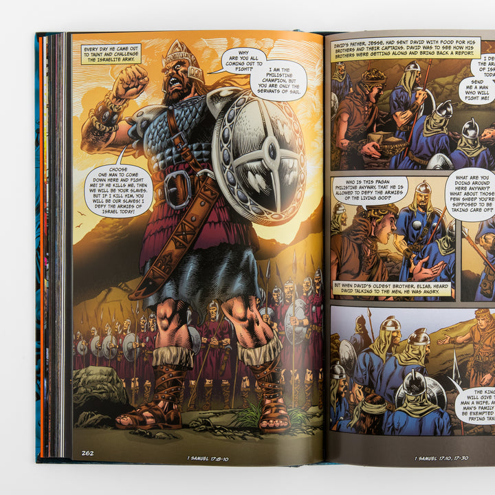 Interior comic-book spread from &
