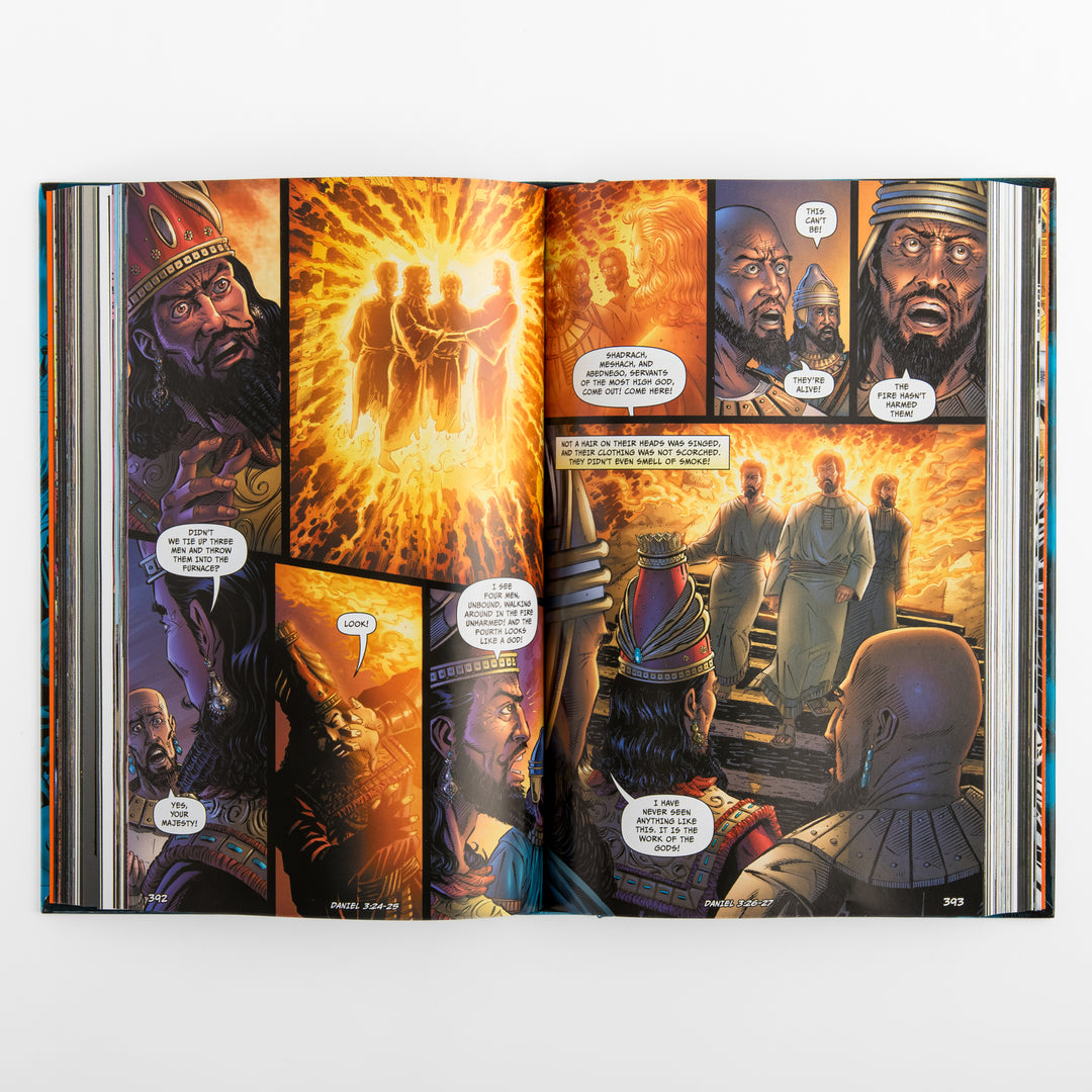 Interior comic-book spread from &