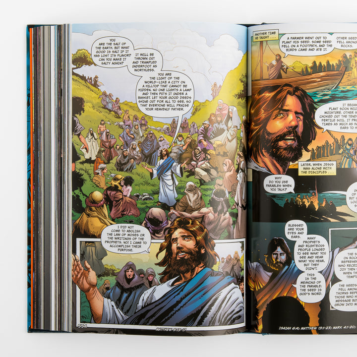 Interior comic-book spread from &