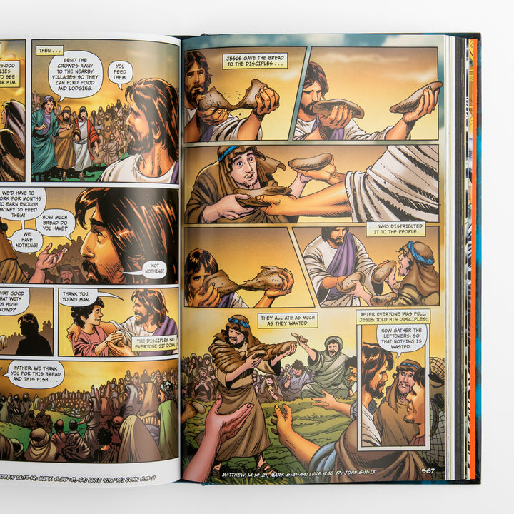 Interior comic-book spread from &