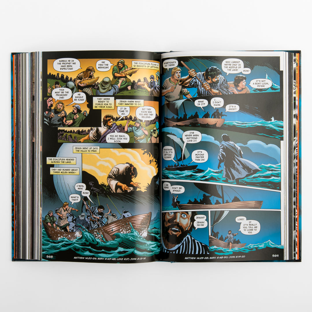 Interior comic-book spread from &
