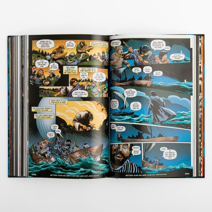 Interior comic-book spread from &