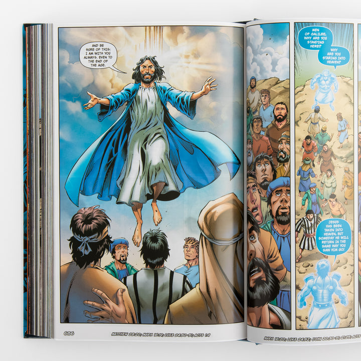 Interior comic-book spread from &