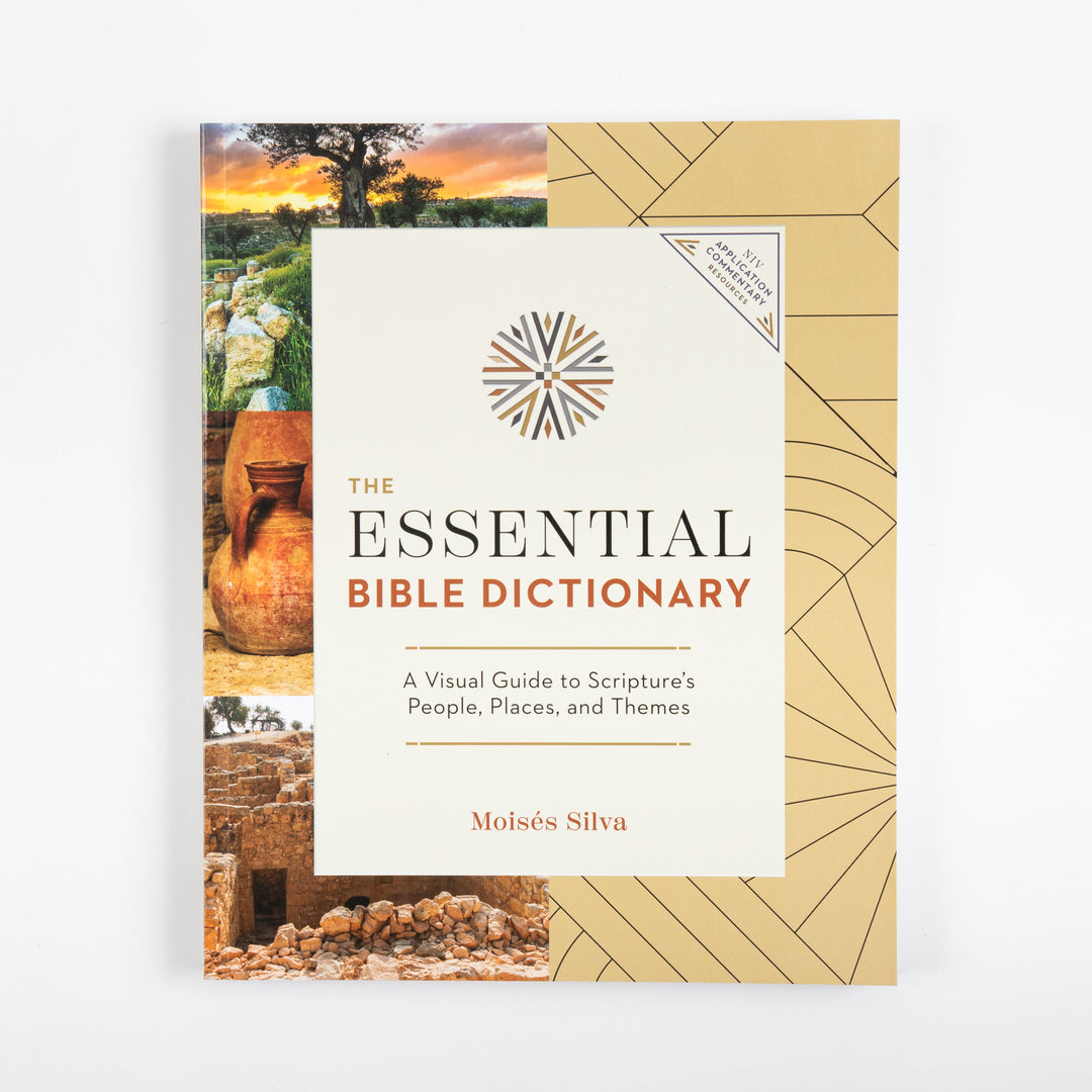 Straight-on front cover of The Essential Bible Dictionary: A Visual Guide to Scripture&