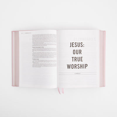 NIV The Jesus Bible - Leathersoft over board - Pink / Blush