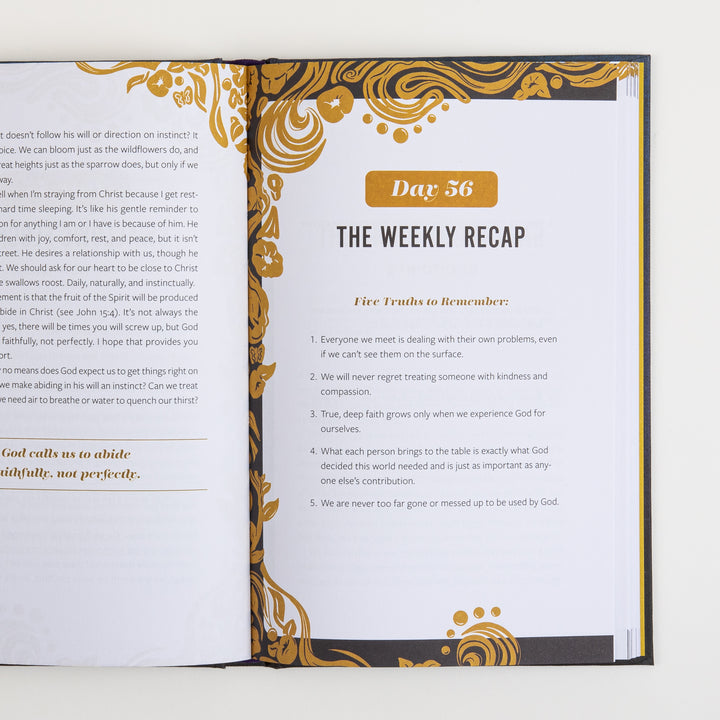 Open interior spread of &