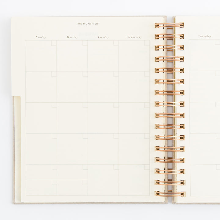 12-Month Undated Planner: Magnolia Springs Design, Spiral