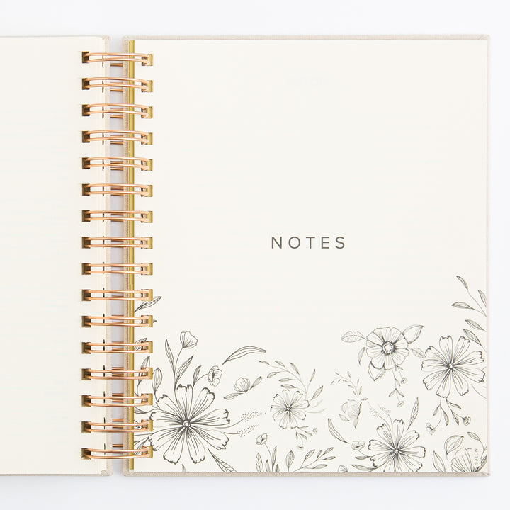 12-Month Undated Planner: Magnolia Springs Design, Spiral
