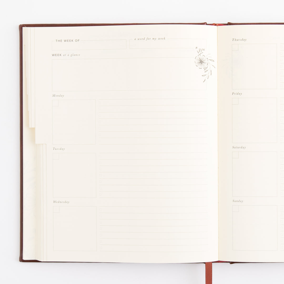 12-Month Undated Planner - Yorkshire Design - Layflat