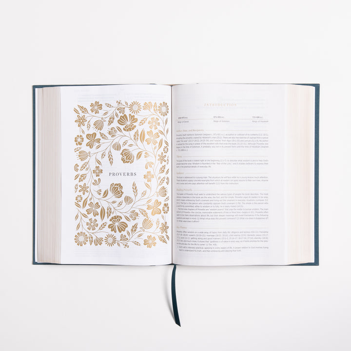ESV Women's Study Bible - Dark Teal - Cloth over Board