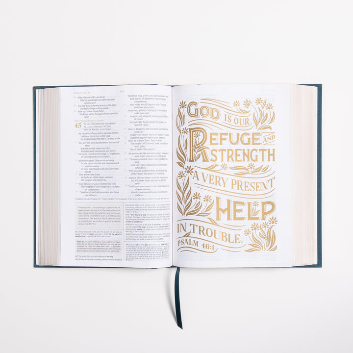 ESV Women's Study Bible - Dark Teal - Cloth over Board