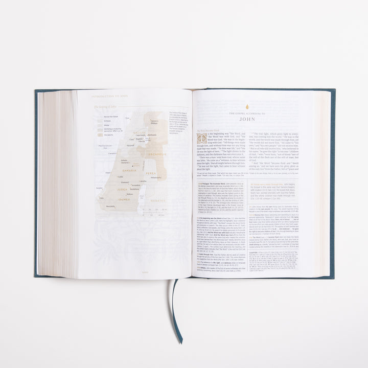 ESV Women's Study Bible - Dark Teal - Cloth over Board