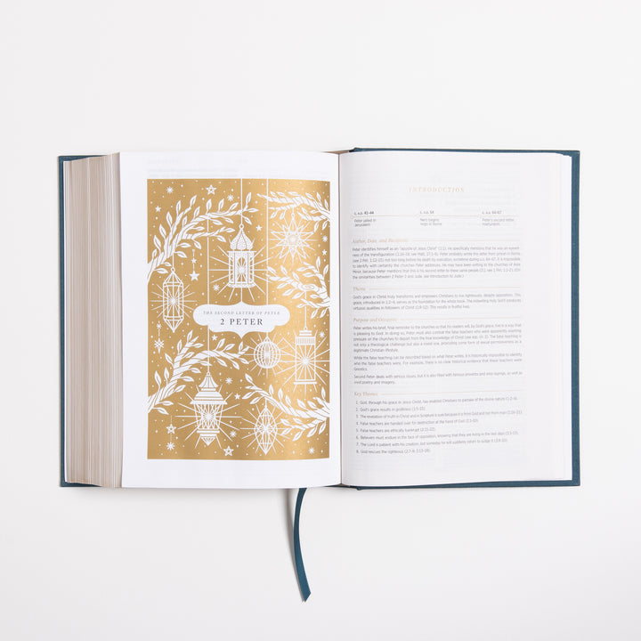 ESV Women's Study Bible - Dark Teal - Cloth over Board