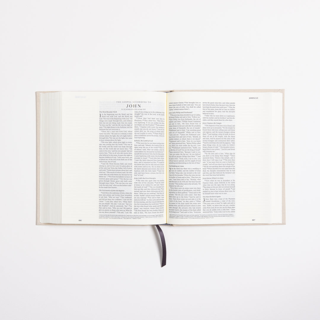 ESV Journaling Bible - Flowers - Cloth over Board - Large Margins